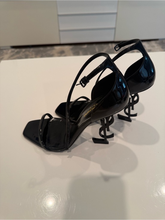 Yves Saint Laurent Shoes - Yves Saint Laurent OPYUM SANDALS IN PATENT LEATHER black